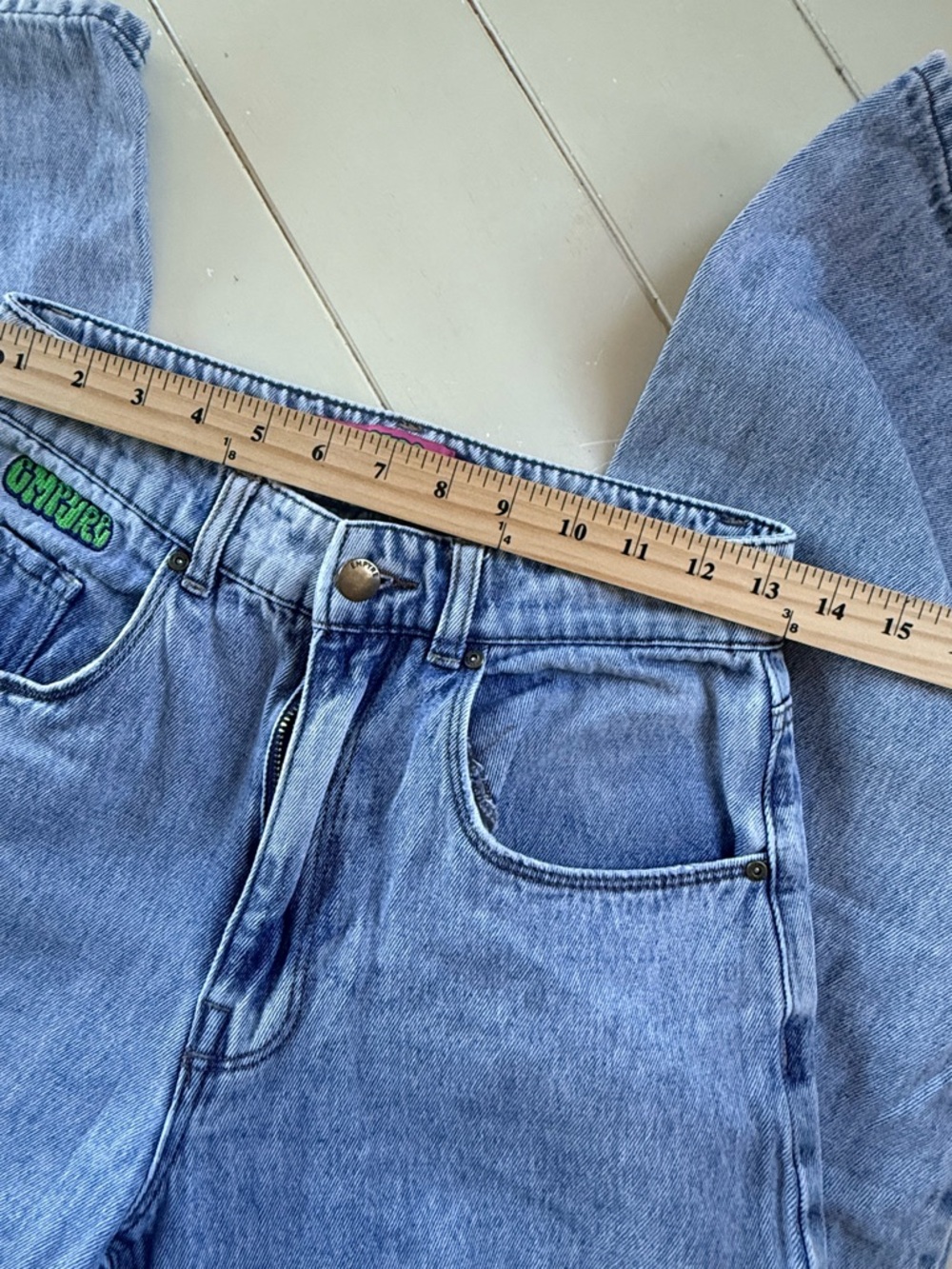 Empyre Light Blue Straight Leg Jeans - Picture 4 of 6